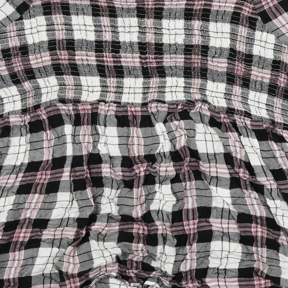 yours  Womens White Check  Basic Blouse Size 30