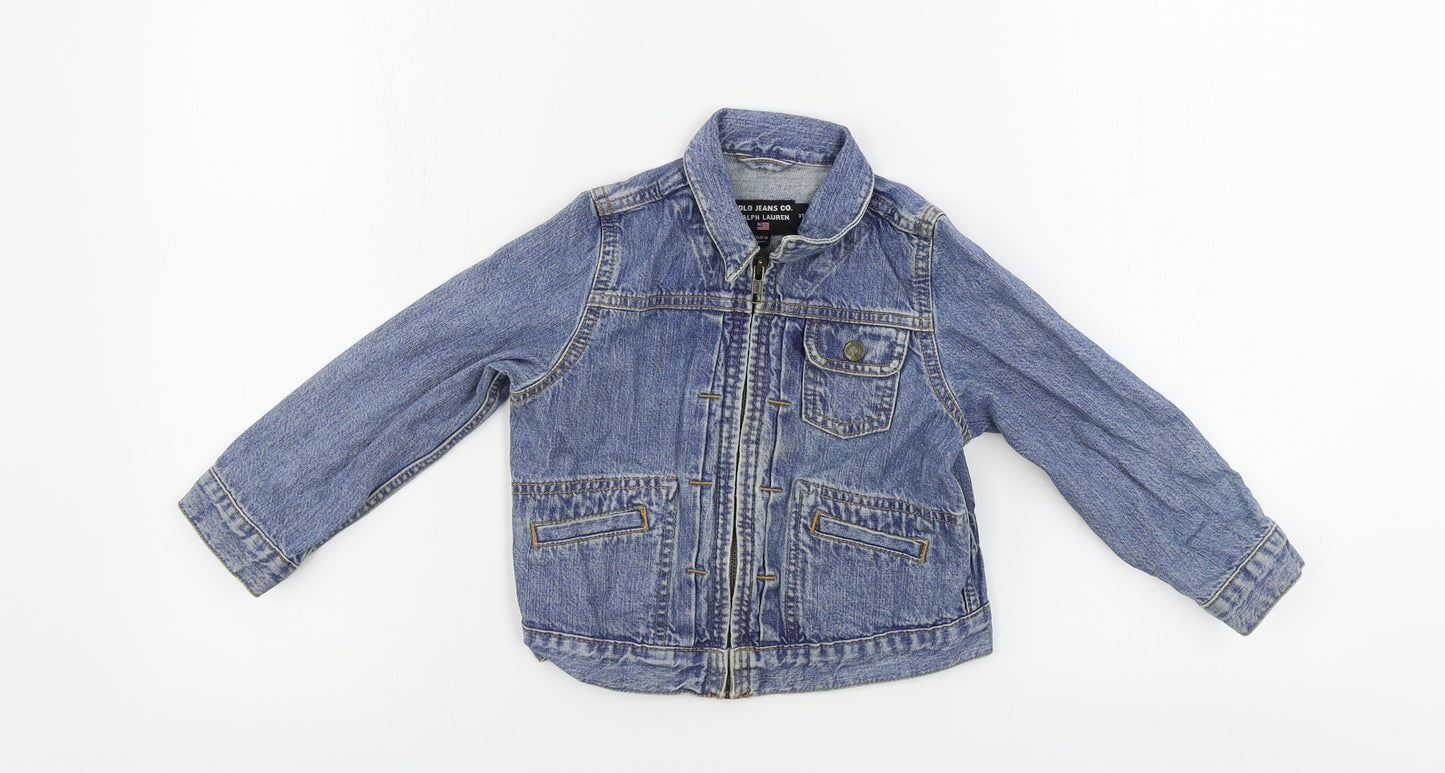 Ralph Lauren  Girls Blue   Jacket Coat Size 3 Years
