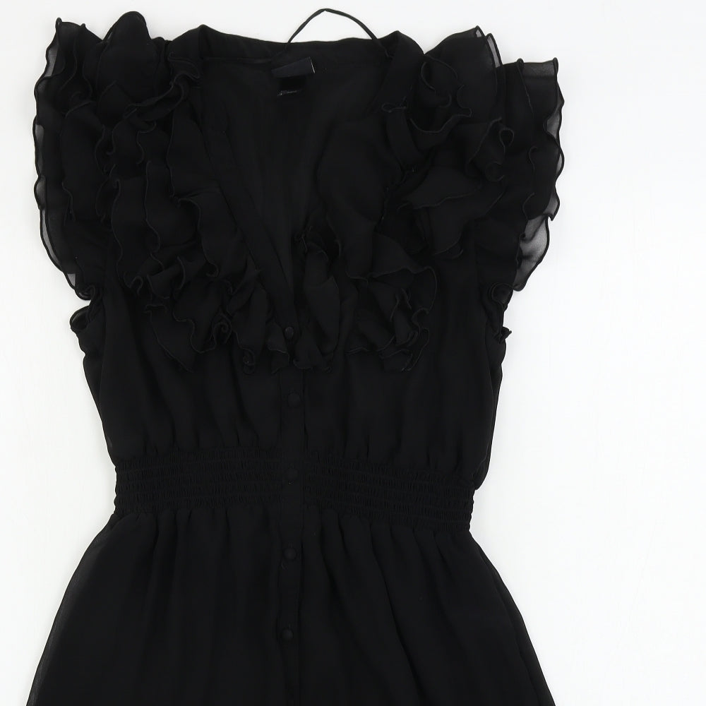 H&M  Womens Black   A-Line  Size 10