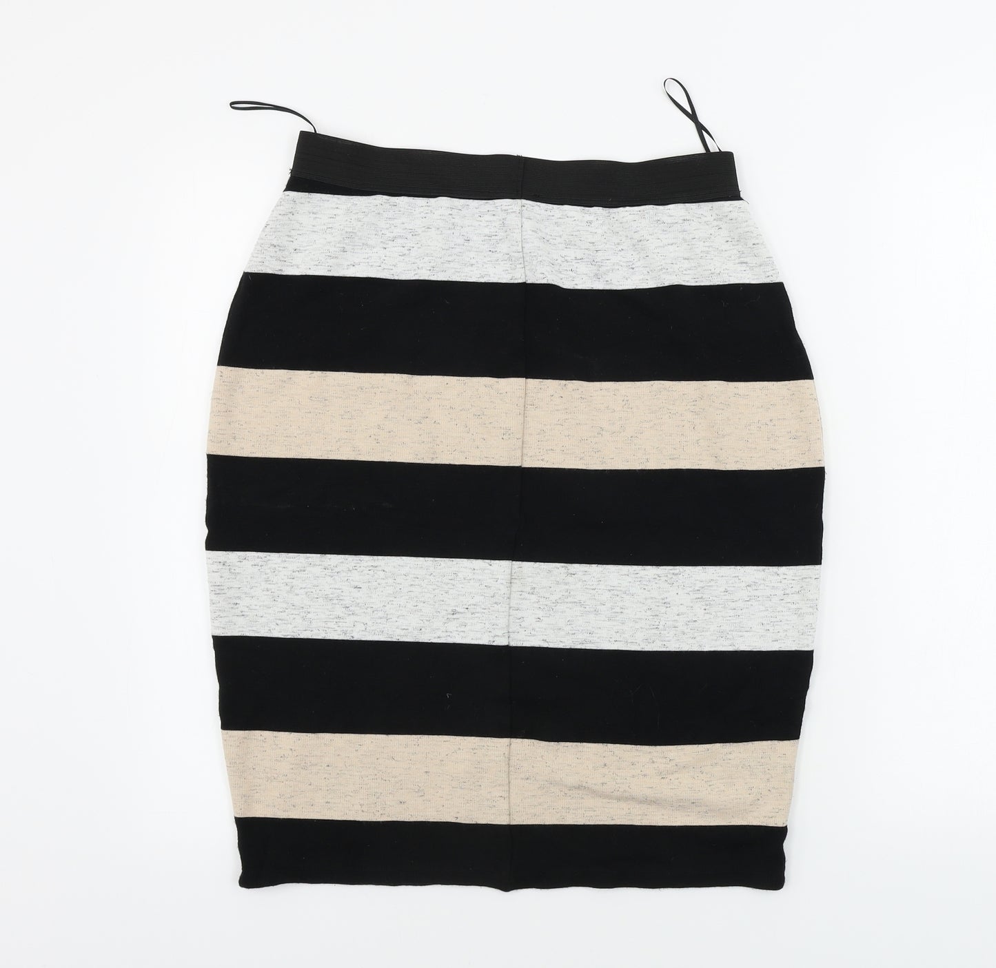TU Womens Beige Striped  Bandage Skirt Size 16
