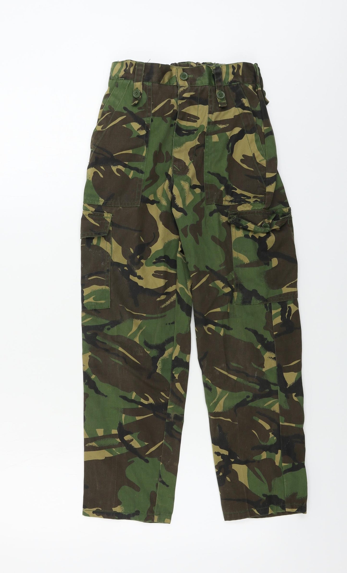 Blue Castle  Boys Green Camouflage  Chino Trousers Size 7-8 Years