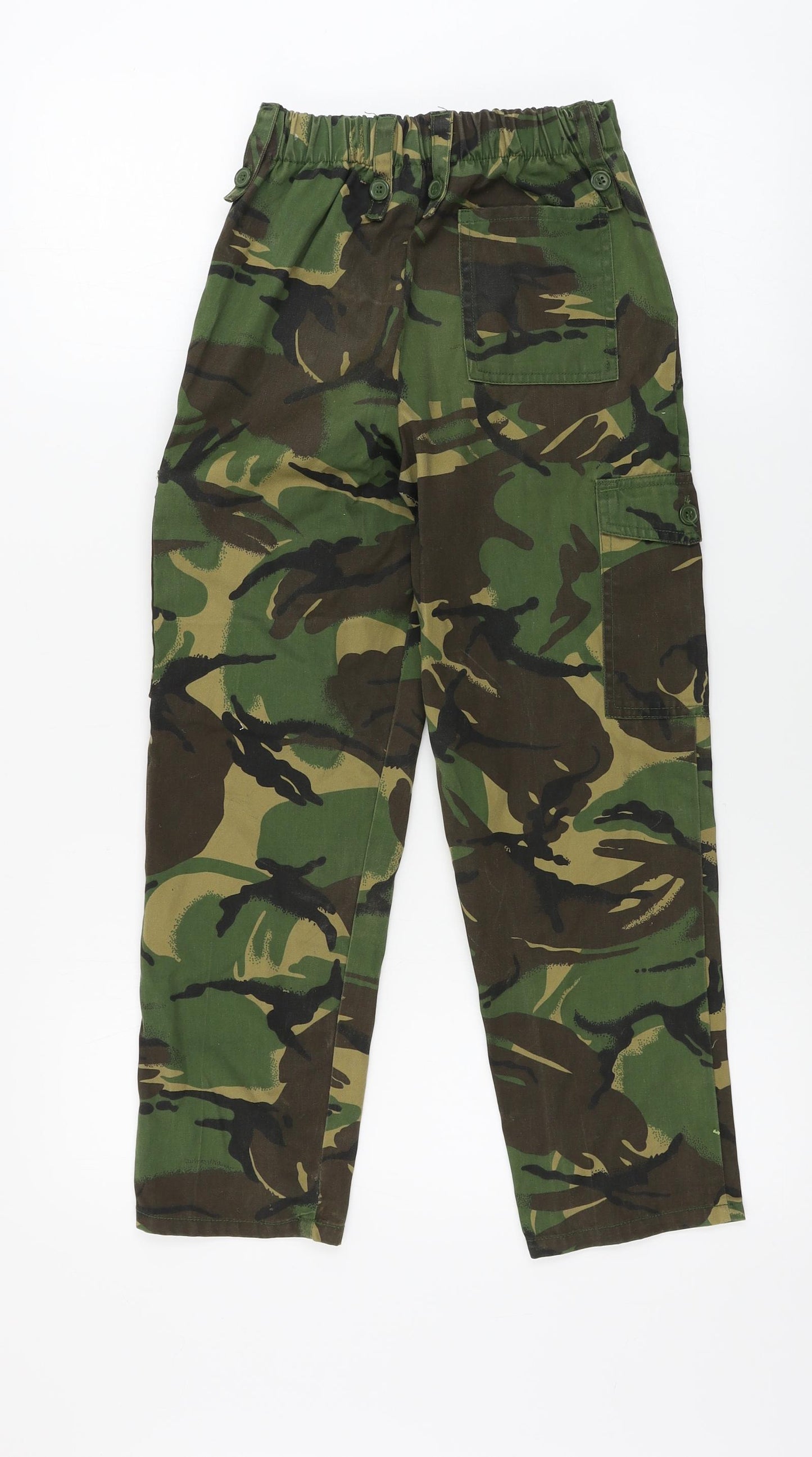 Blue Castle  Boys Green Camouflage  Chino Trousers Size 7-8 Years