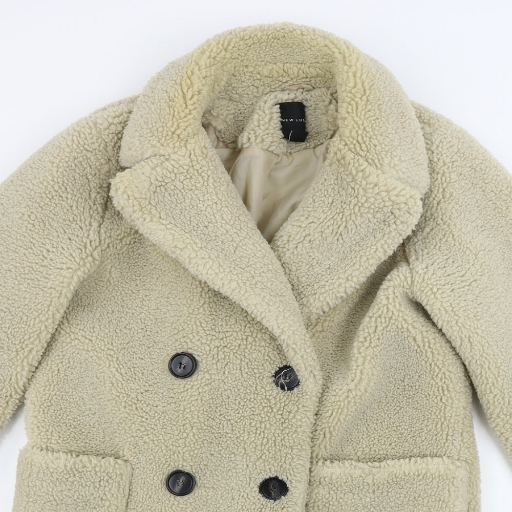 New Look  Womens Beige   Jacket Coat Size 8
