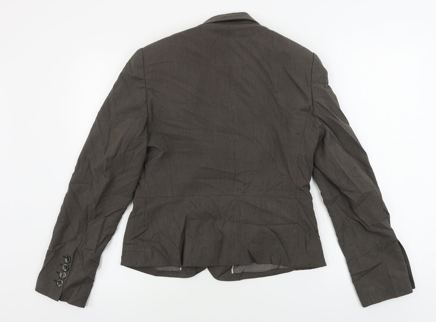 NEXT  Womens Grey Striped  Jacket Blazer Size 14