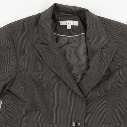 NEXT  Womens Grey Striped  Jacket Blazer Size 14