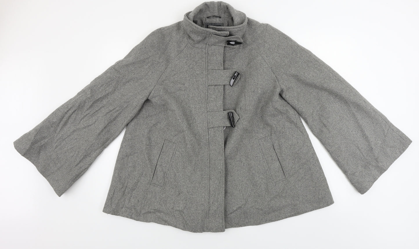 M&Co Womens Grey   Jacket Coat Size 12
