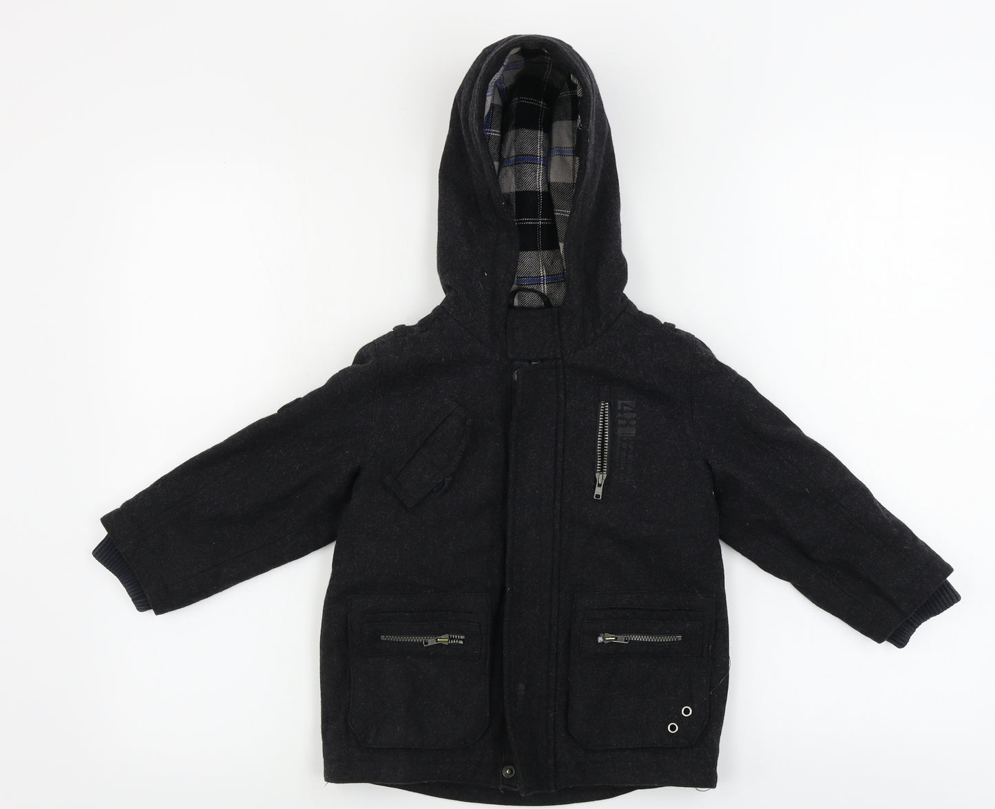 NEXT  Boys Black   Jacket Coat Size 2-3 Years