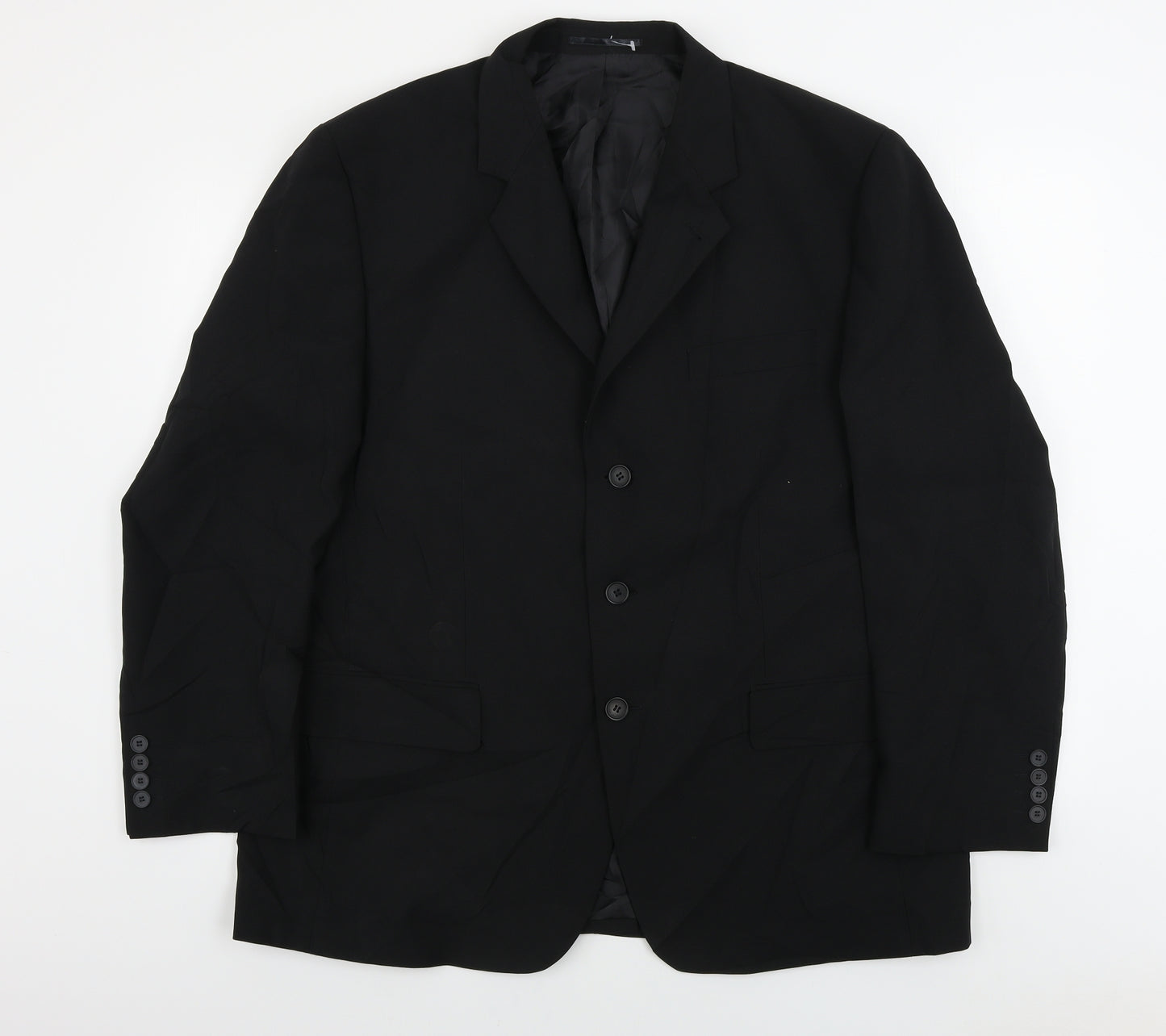 George  Mens Black   Jacket Blazer Size 44