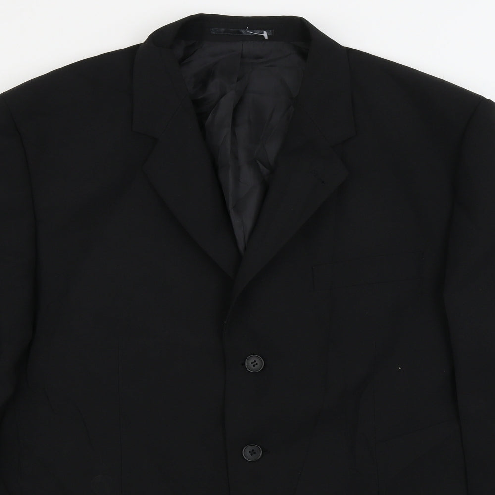 George  Mens Black   Jacket Blazer Size 44