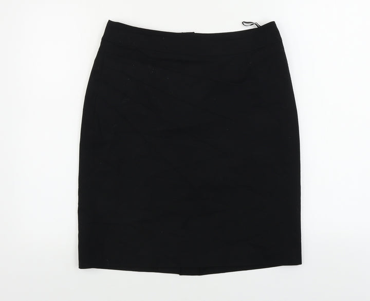 Hennes Womens Black Paisley Bandage Skirt Size 12
