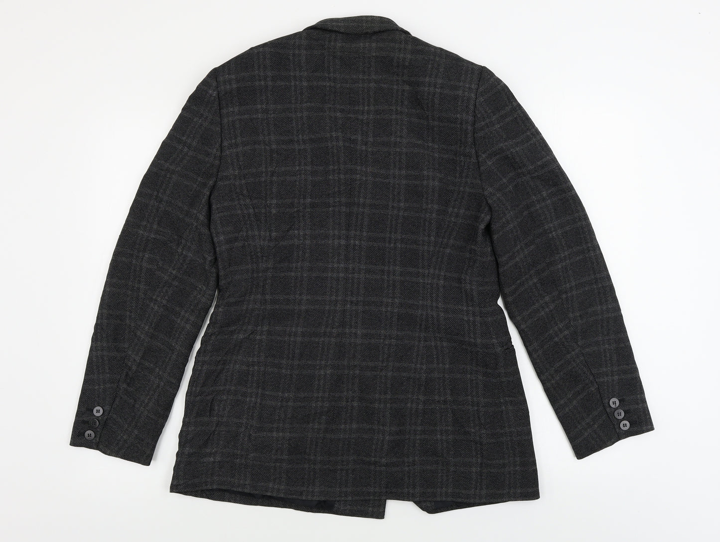 planet Womens Grey Check  Jacket Blazer Size 12
