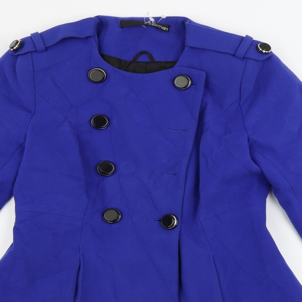 Jane Norman  Womens Blue   Jacket Coat Size 6