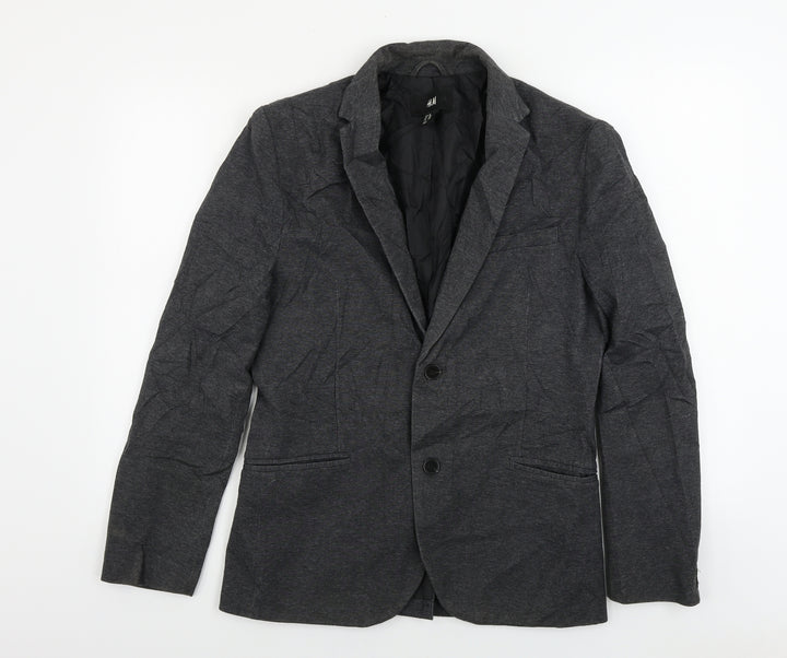 H&M Womens Grey Jacket Blazer Size 10