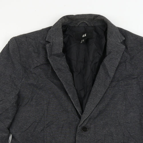 H&M Womens Grey   Jacket Blazer Size 10