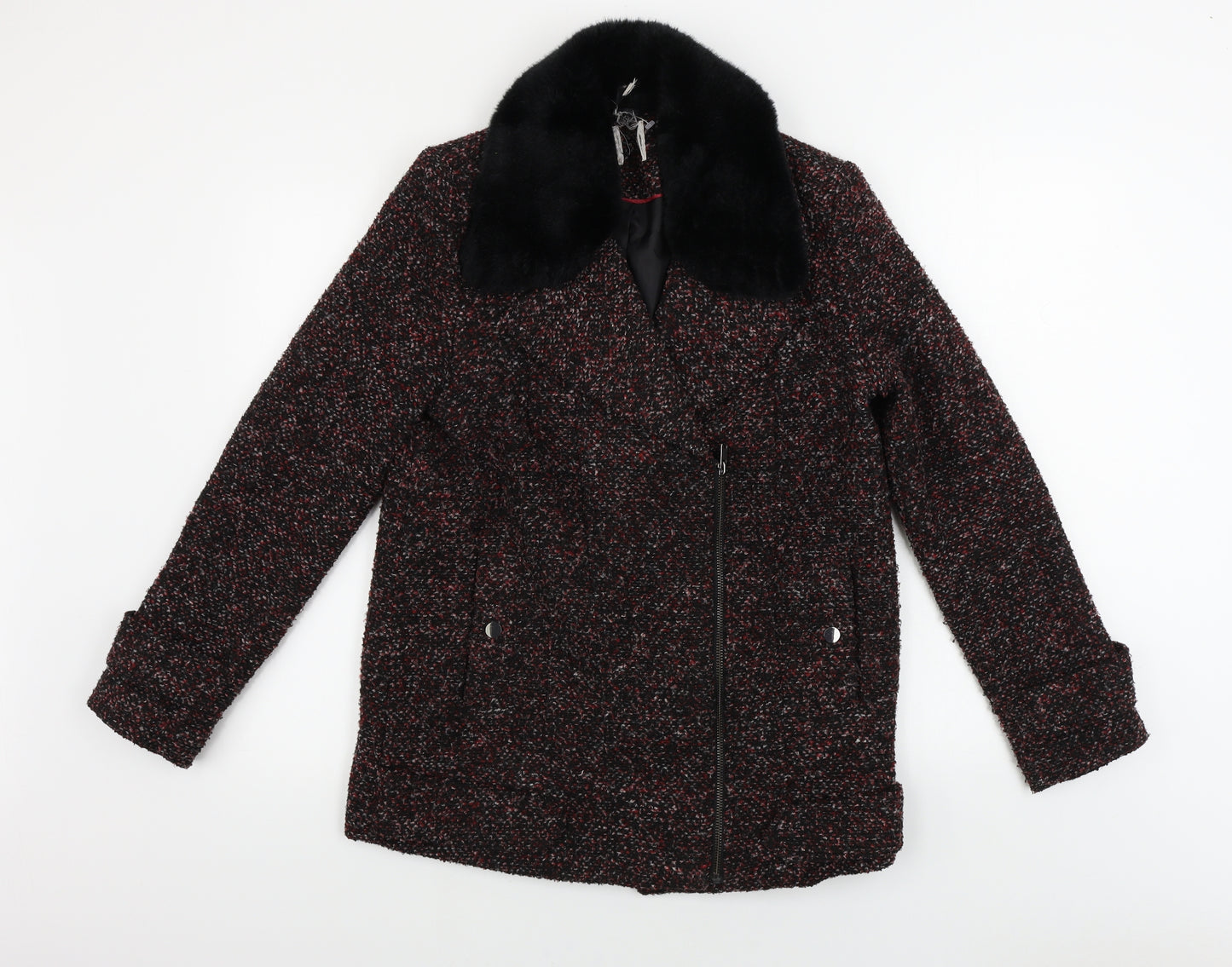 TU Womens Red   Jacket Coat Size 10