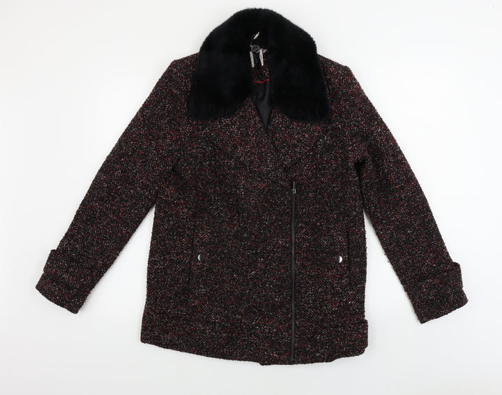 TU Womens Red   Jacket Coat Size 10