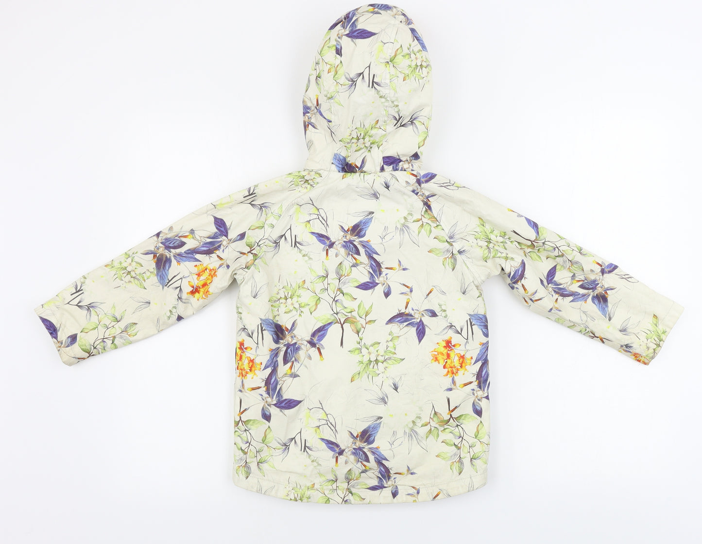 NEXT  Girls Beige Floral  Jacket Coat Size 4-5 Years