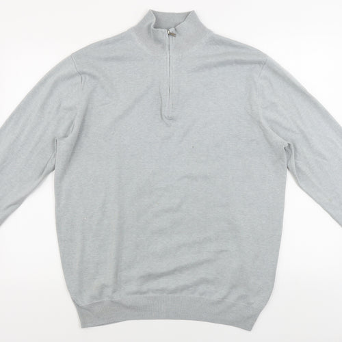 palm grave Womens Grey   Henley Jumper Size L