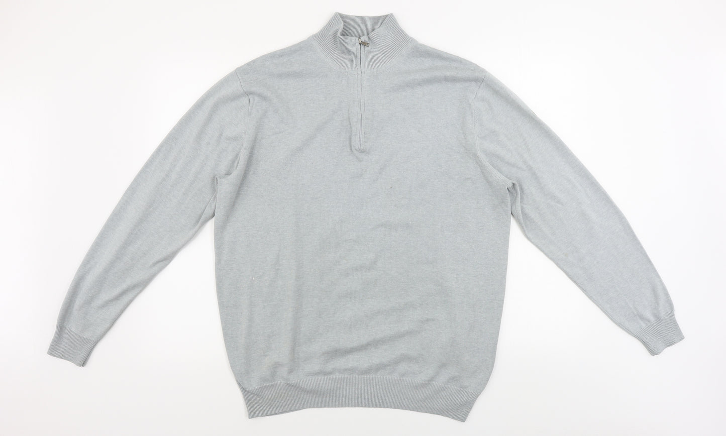 palm grave Womens Grey   Henley Jumper Size L