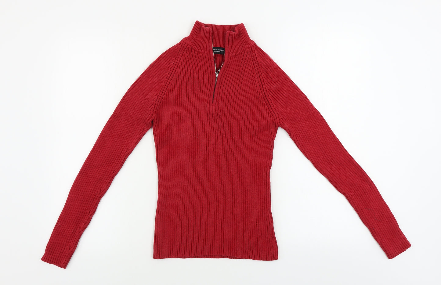 Dorothy Perkins  Womens Red   Henley Jumper Size 12