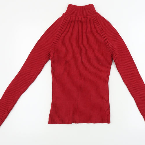Dorothy Perkins  Womens Red   Henley Jumper Size 12