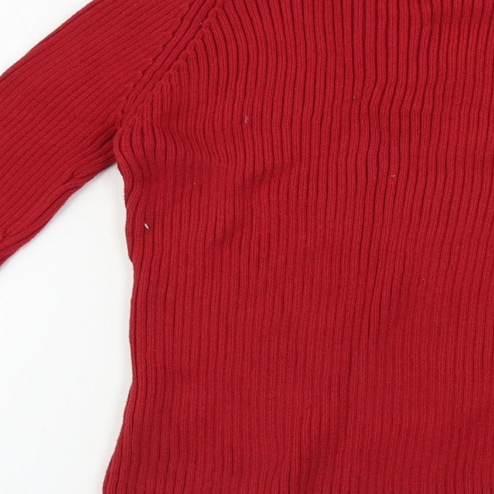 Dorothy Perkins  Womens Red   Henley Jumper Size 12