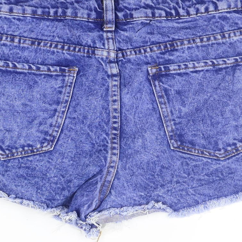 New Look Womens Blue   Cut-Off Shorts Size 10