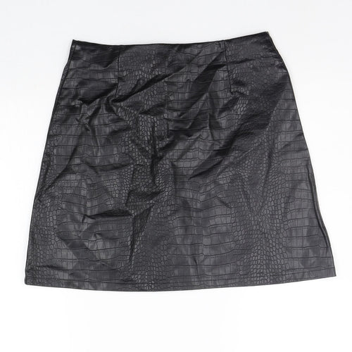 Primark Womens Black   A-Line Skirt Size 10