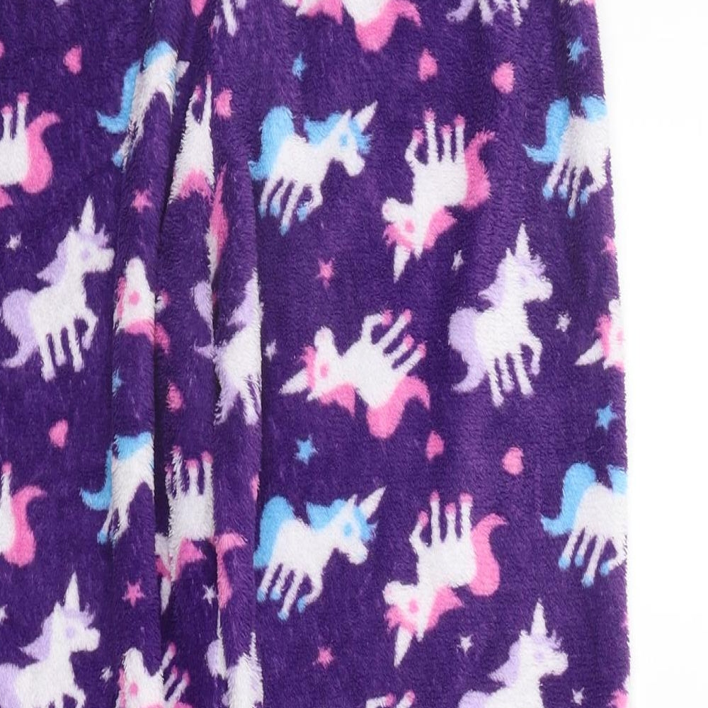 selena girl Girls Purple Geometric  Top Pyjama Pants Size 11-12 Years  - Elasticated Waist