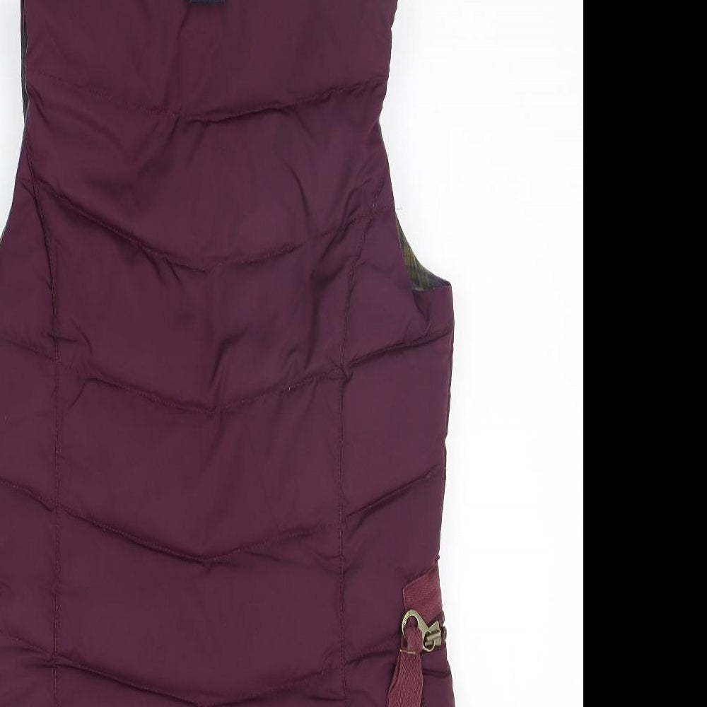 Joules Womens Purple   Gilet Coat Size 8