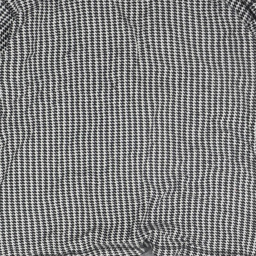 BHS Womens Grey Geometric  Cardigan Jumper Size 10