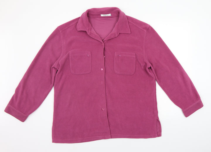 M&Co Womens Pink   Jacket Coat Size 2XL