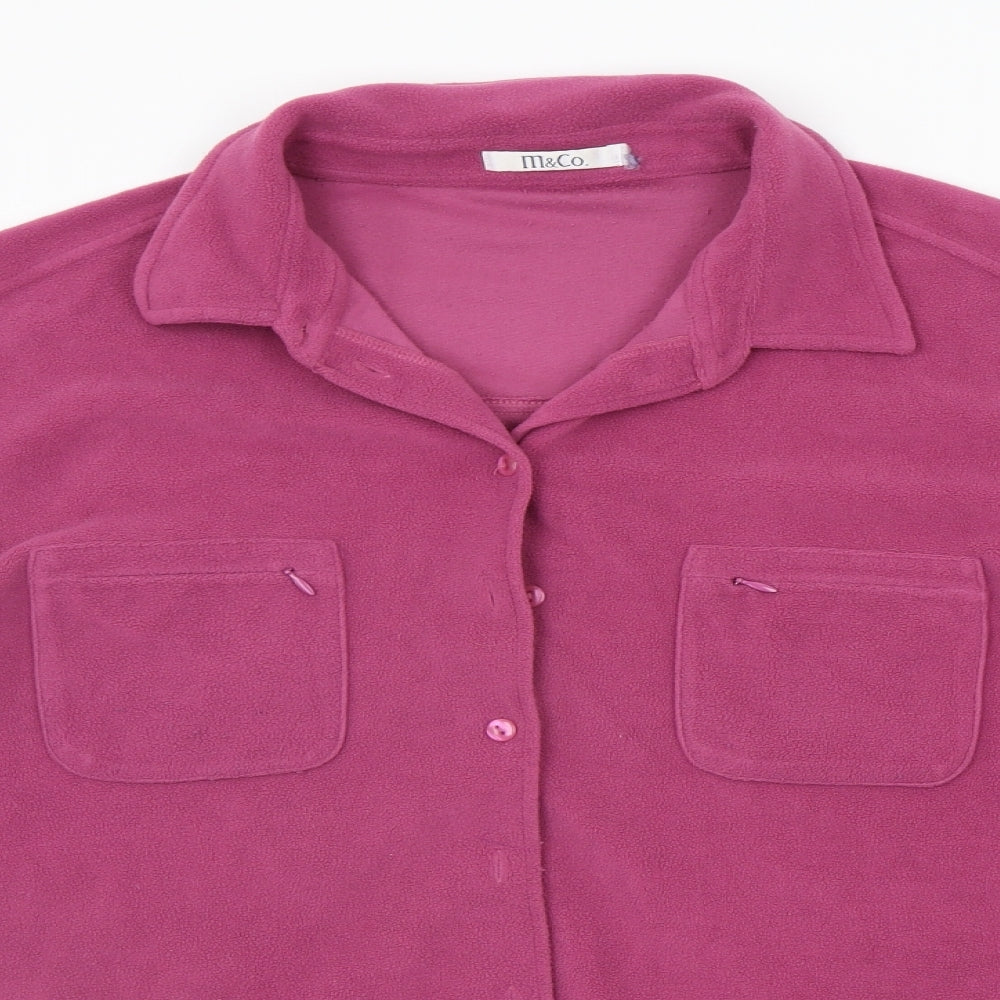 M&Co Womens Pink   Jacket Coat Size 2XL