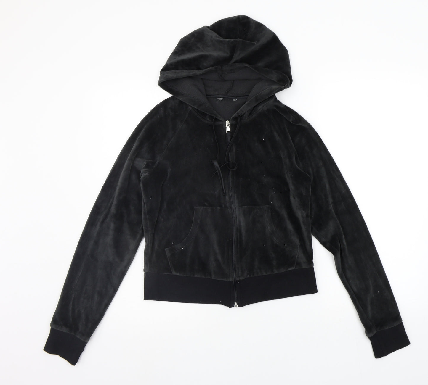 Marks and Spencer Womens Black   Full Zip Hoodie Size 12