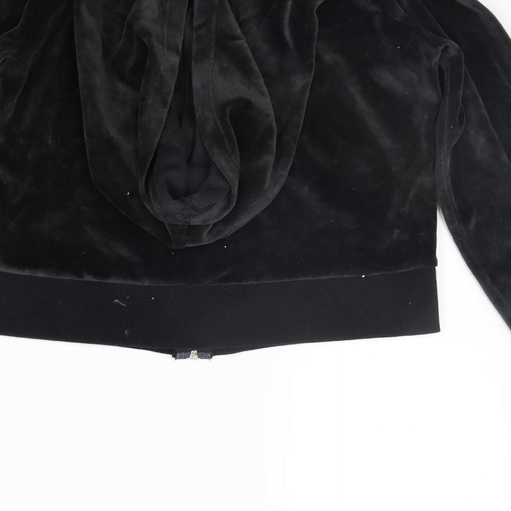 Marks and Spencer Womens Black   Full Zip Hoodie Size 12