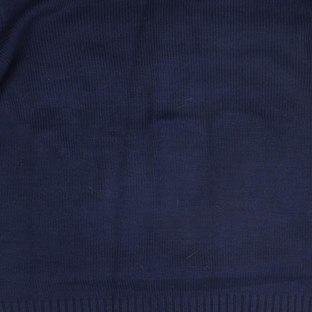 Ceader wood state Mens Blue Geometric  Pullover Jumper Size M  - CHRISTMAS