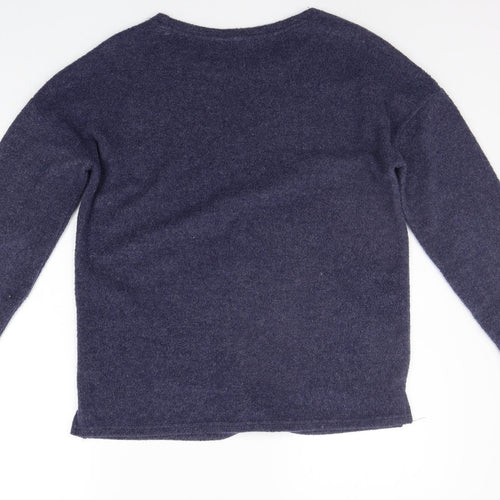 Nutmeg Womens Blue   Pullover Jumper Size 10