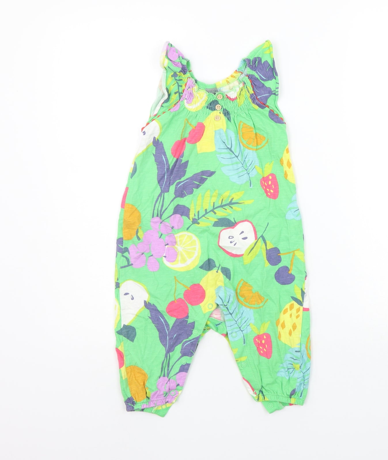 NEXT Boys Green Gingham  Babygrow One-Piece Size 12-18 Months