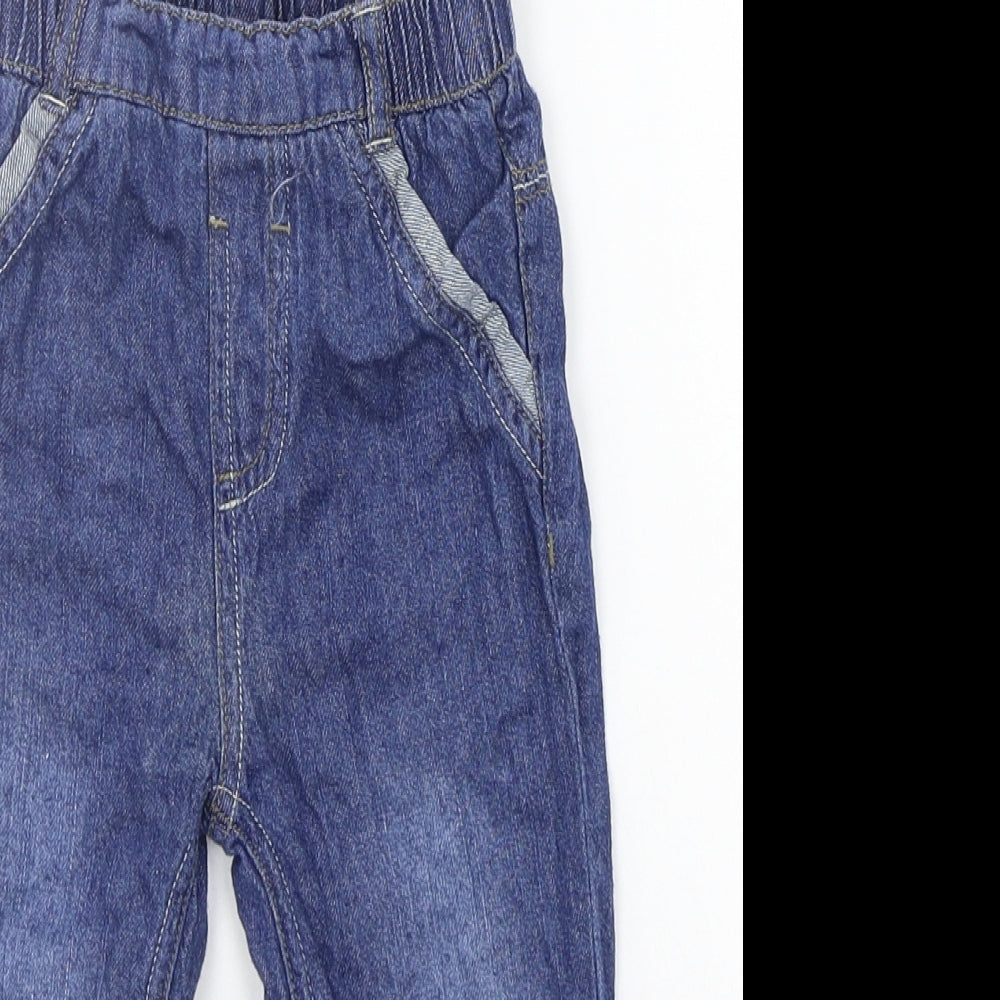 George Boys Blue   Cropped Jeans Size 12-18 Months