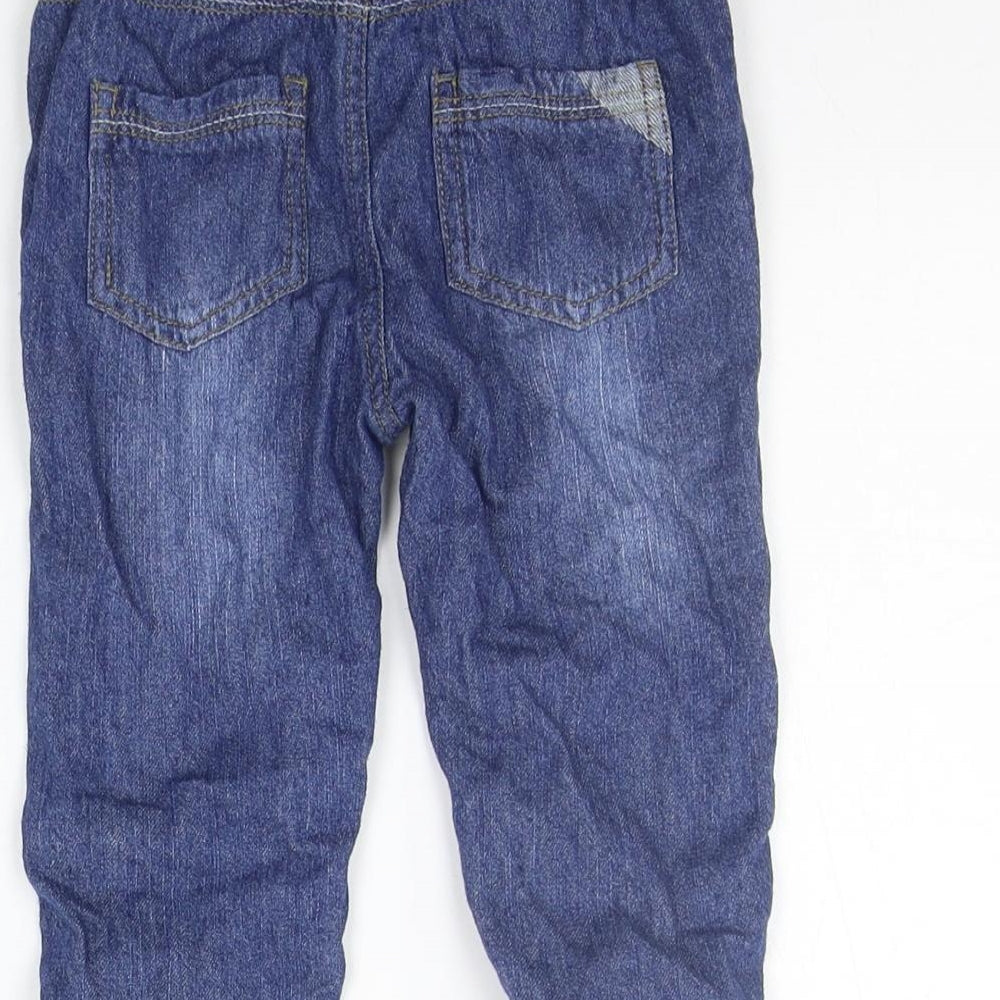 George Boys Blue   Cropped Jeans Size 12-18 Months