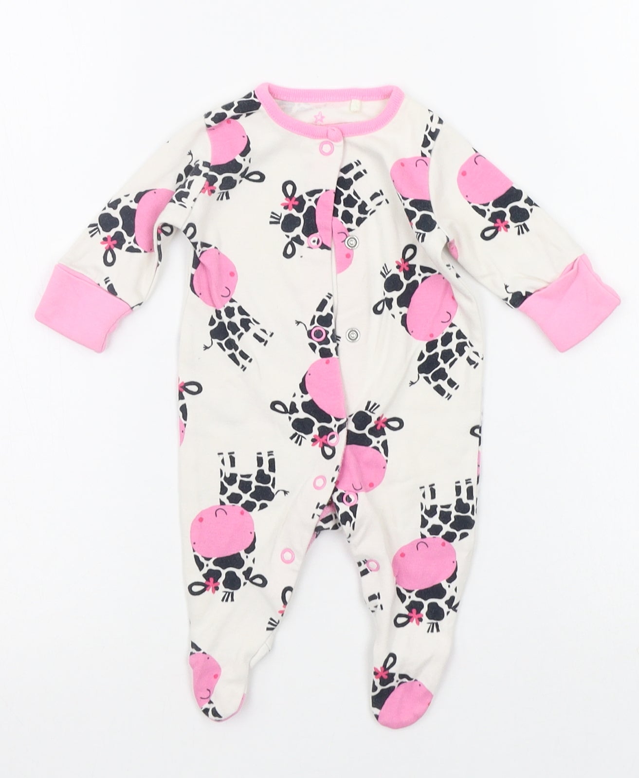 NEXT Baby White Geometric  Babygrow One-Piece Size Newborn
