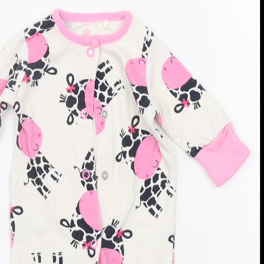 NEXT Baby White Geometric  Babygrow One-Piece Size Newborn