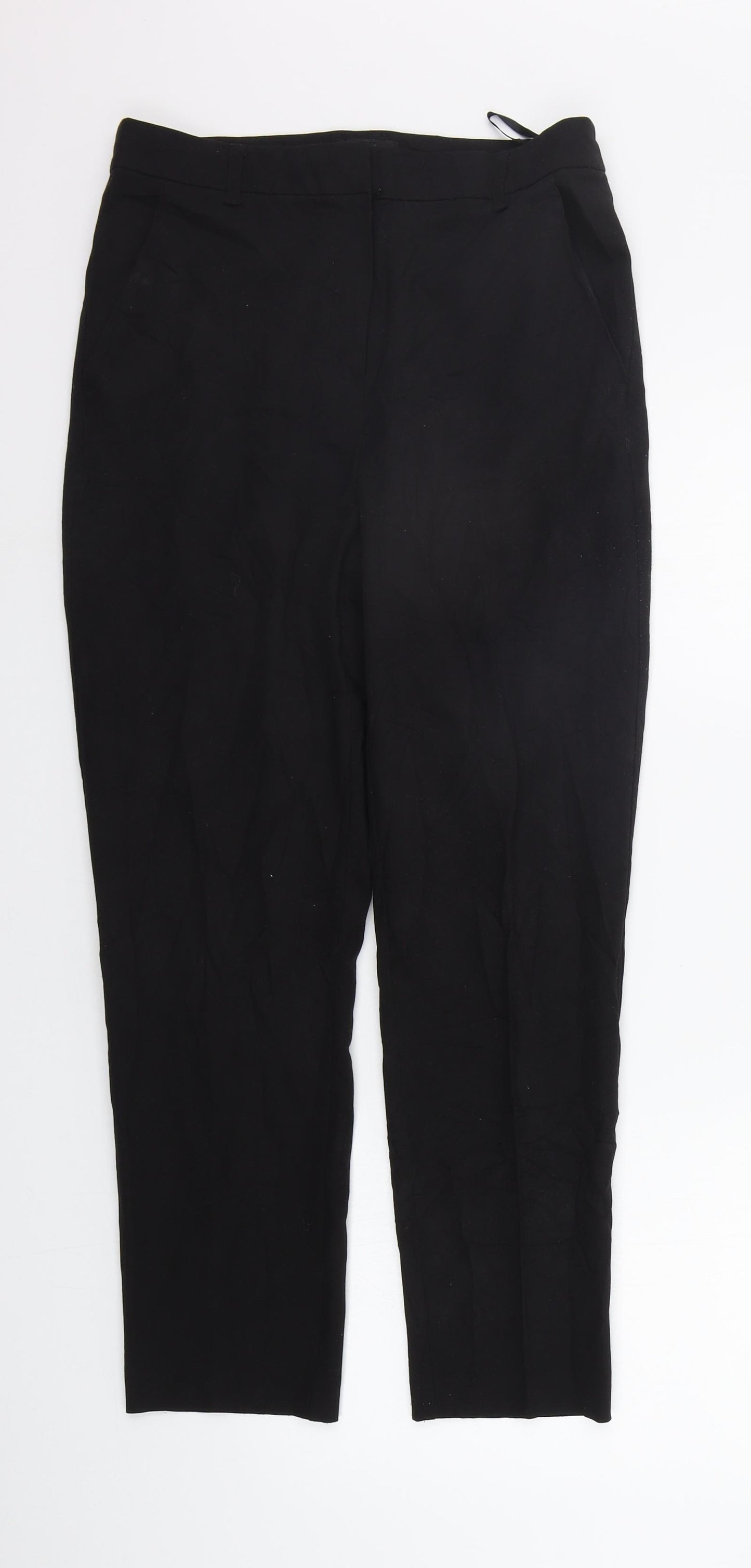 Topshop Womens Black   Trousers  Size 10 L25 in