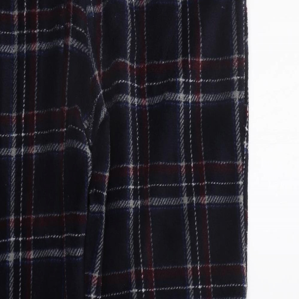 Matalan Mens Black Check   Lounge Pants Size L  - Elasticated Waist