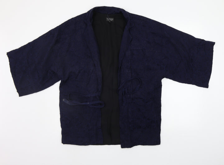 Topshop Womens Blue Cardigan Jumper Size 6