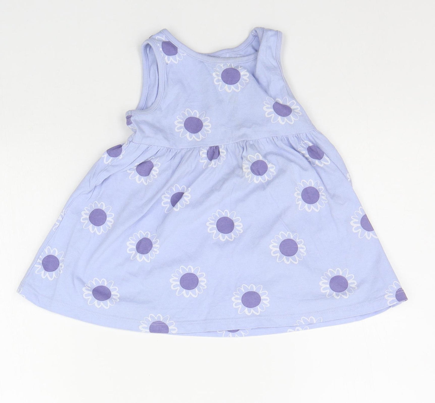 F&F Baby Blue Floral  A-Line  Size 12-18 Months