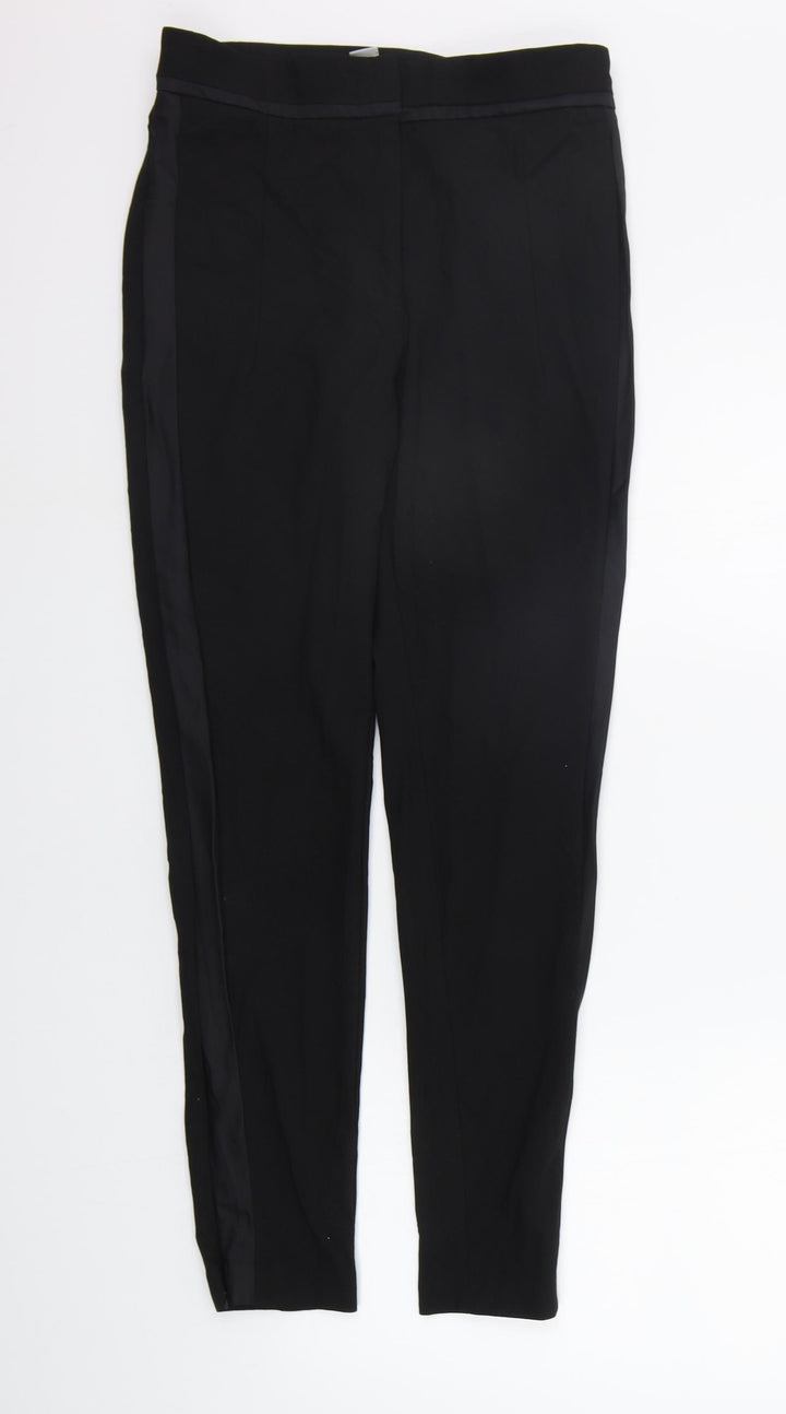 H&M Womens Black Trousers Size 8 L28 in