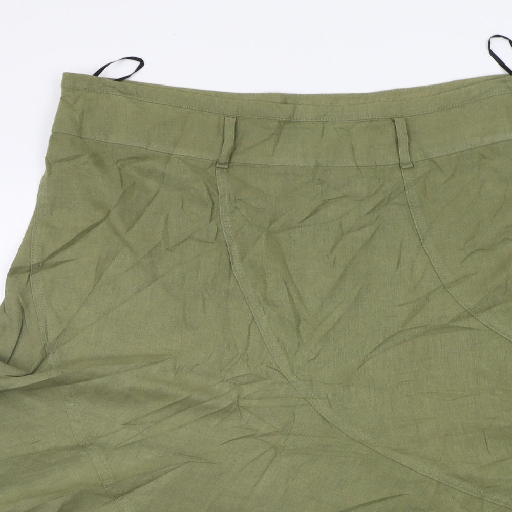 NEXT Womens Gold   A-Line Skirt Size 16