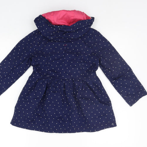 Nutmeg Boys Blue Polka Dot  Jacket Coat Size 5-6 Years