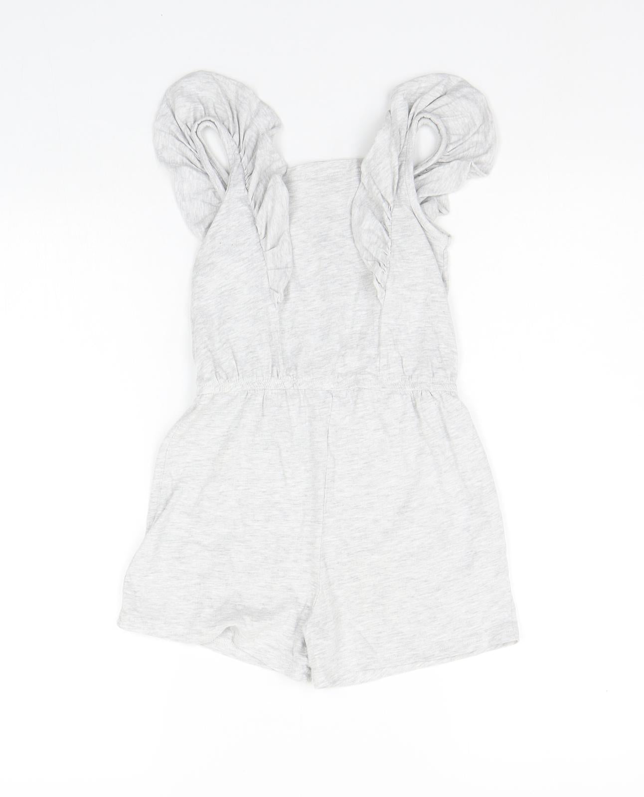 Primark Girls Grey   Playsuit One-Piece Size 7-8 Years